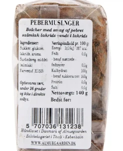 Outlet Pebermuslinger bolcher med smag af peber & salmiak Bolcher