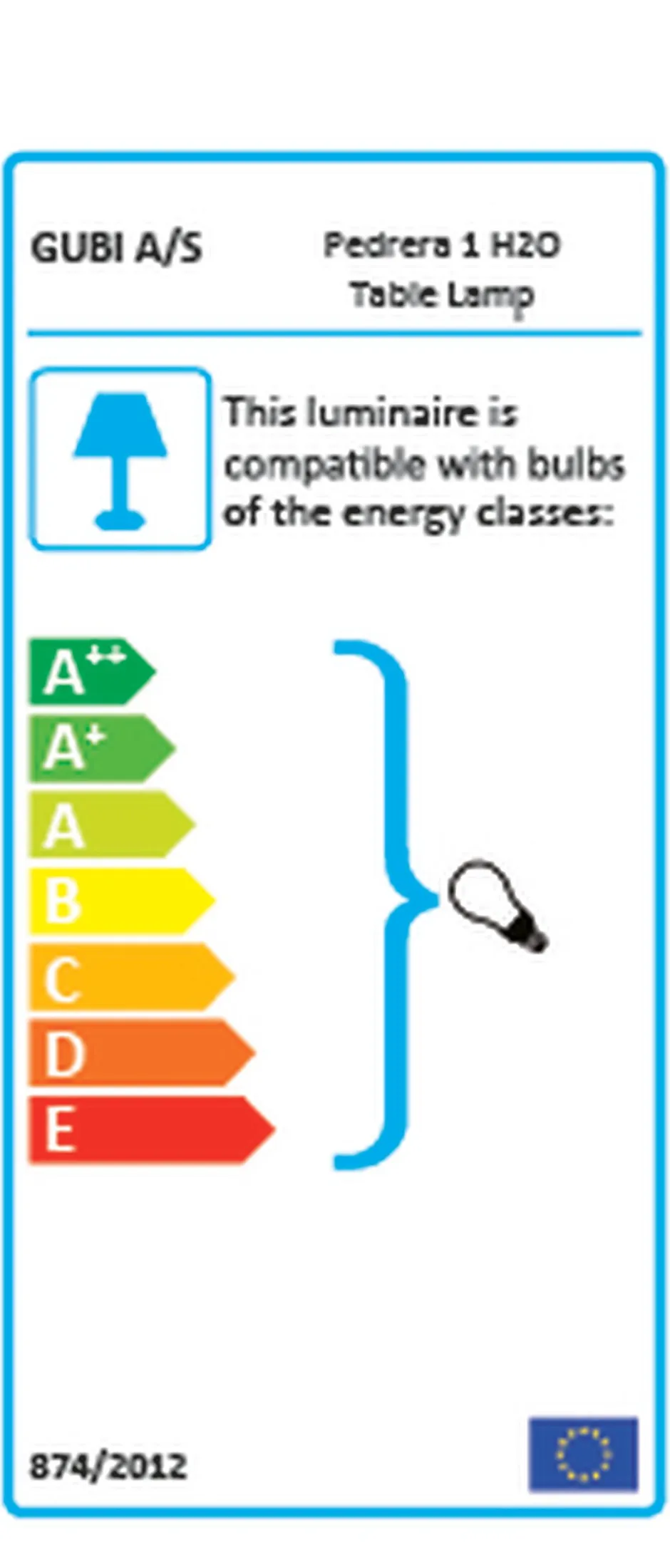 Gubi Bordlamper>Pedrera H2O PD1 Table Lamp