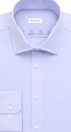 Performance shirt Slim Long sleeve Kent-Collar Uni-Seidensticker New