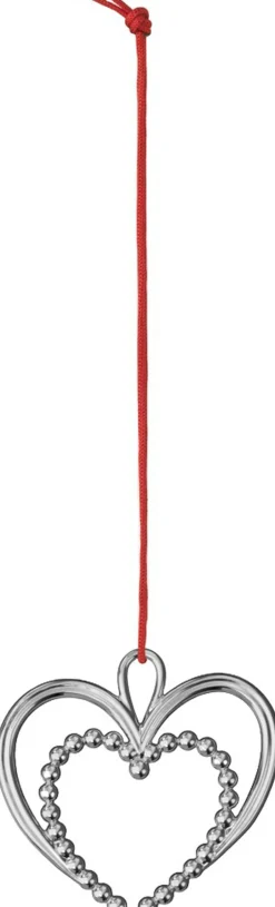 Perle Hjerte H6. 5 forsølvet-Rosendahl New