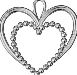 Perle Hjerte H6. 5 forsølvet-Rosendahl New