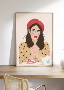 Poster & Frame Plakater & Rammer>Petra Holikova - French Cafe