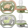 Børn Philips AVENT Babyudstyr>ultra air sut - Pakke med 2 -6-18m boy