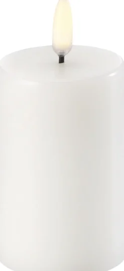 Uyuni Lys & Lysestager|Elektriske Julelys>Pillar LED Candle - Nordic White - 5 x 7,5 CM