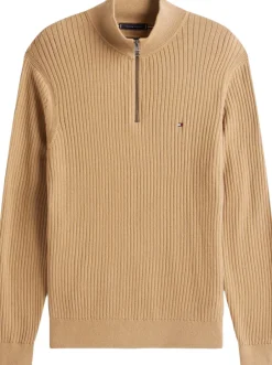 Tommy Hilfiger Sweatshirts>PIMA CTN CASH STRUCTURE ZIP MOCK