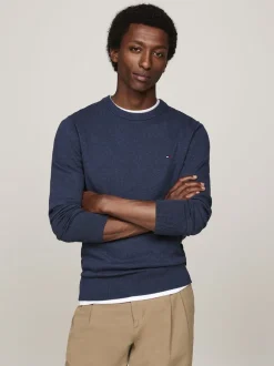 PIMA ORG CTN CASHMERE CREW NECK-Tommy Hilfiger Discount