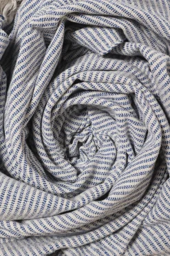 Clearance Plaid, Vævet-Royal Blå/Natur, 130x180 cm Plaider