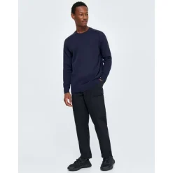 Plain knitted crew neck GOTS/Vegan-Knowledge Cotton Apparel Discount