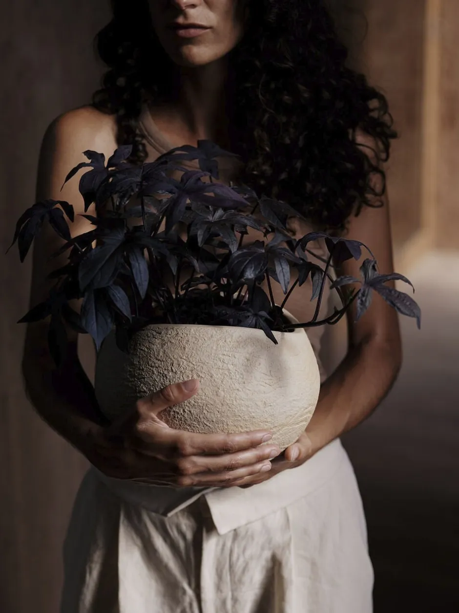 Audo Copenhagen Vaser & Urtepotteskjulere>Plantas Planter, H 26, Ivory