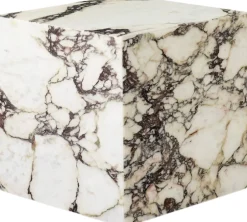 Sale Plinth Cubic, Calacatta Viola Møbler
