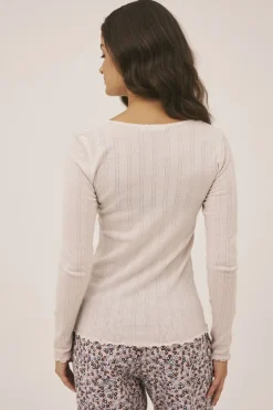 Best Polly 2 Pointelle - 100% Uld RWS Dame Uldundertøj|Nattøj