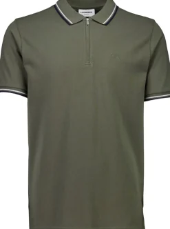 Lindbergh Poloer>Polo shirt w. zip neck