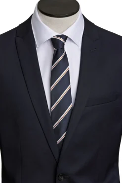 Hot Polyester tie with stripe 7 cm Slips & Accessories
