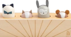 Børn Sebra Babylegetøj>Pop up legetøj, træ, Woodland