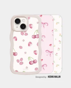 Dame HoldIt Tech Covers>Print Pack iPhone 15/14/13 Pink Breeze