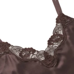 Pure Silk - Slip w. lace-Lady Avenue Sale