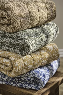 Quilt Ane hvid m/myrtle green mønster-Ib Laursen