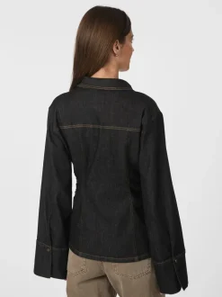 Rabia Denim Shirt-Neo Noir