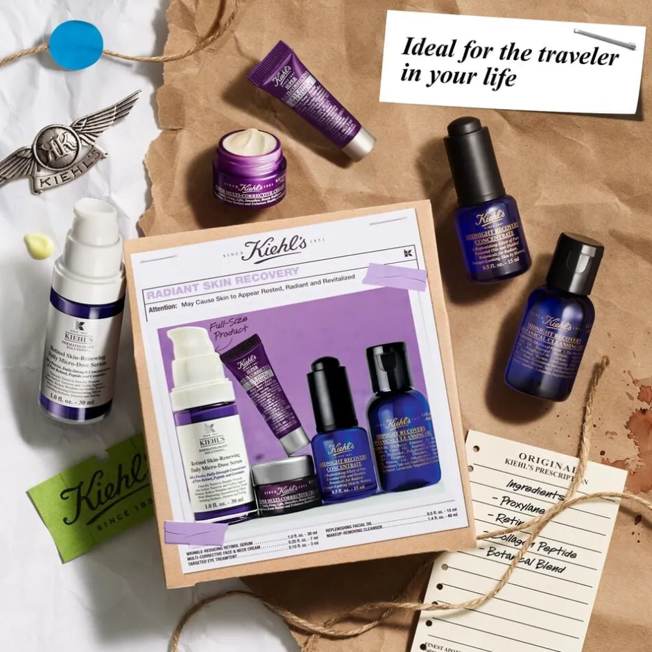 Kiehl's Gaveæsker|Hudpleje Gaveæsker>Radiant Skin Recovery Skincare Set