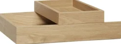Rail Desk Organiser Natural set of 2-Hübsch Discount