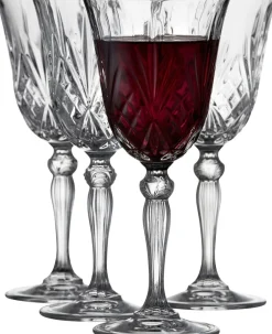 Rødvin 4 stk. Lyngby Melodia-Lyngby Glas Hot