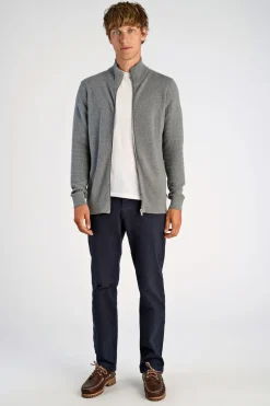 Hot Recycle structure zip cardigan Julegaver