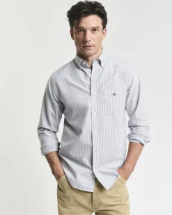 Gant Skjorter>REG CLASSIC OXFORD STRIPE SHIRT