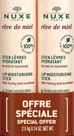 REVE DE MIEL LIP STICK DUOPACK 2 x 4 G-NUXE Clearance