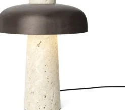 Audo Copenhagen Bordlamper>Reverse, Table Lamp, Travertine, Br