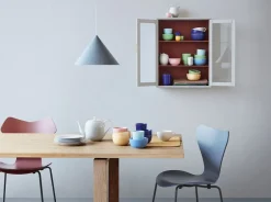 Rhombe Color Æggebærger Ø5 cm rosa-Lyngby Porcelæn New