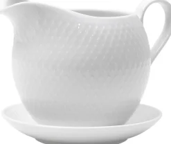 Online Rhombe Saucekande 67 cl hvid porcelæn Tilbehør Til Bordet