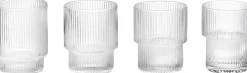 Ripple Glasses - Set of 4 - Clear-Ferm Living Discount