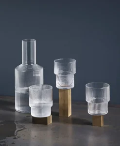 Ripple Glasses - Set of 4 - Clear-Ferm Living Discount