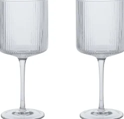 Ferm Living Glas>Ripple Red Wine Glasses - Set of 2