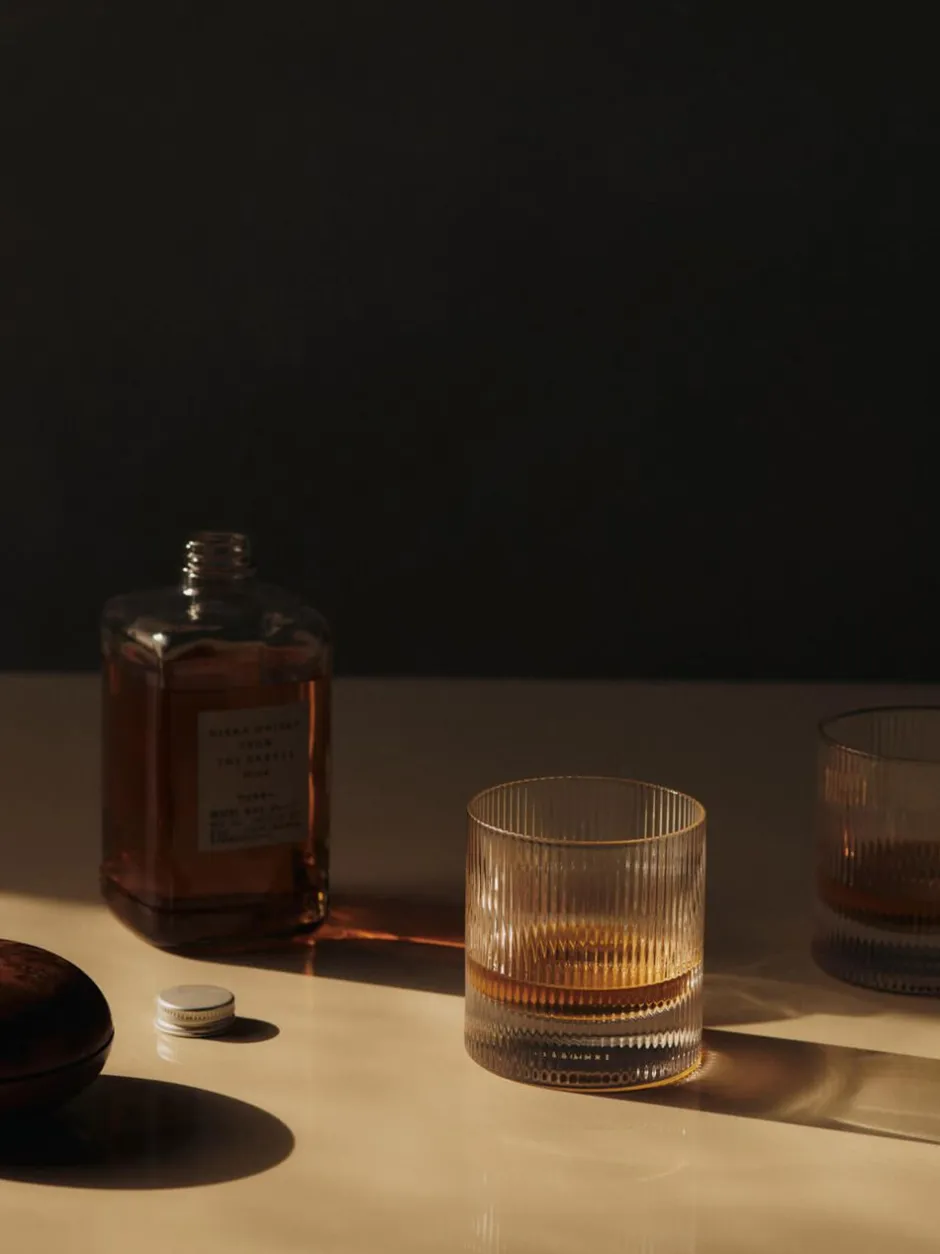 Ripple Tumbler Glasses - Set of 2 - Clear-Ferm Living Outlet