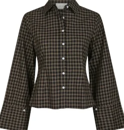 Rosa Mini Check Shirt-Neo Noir Clearance