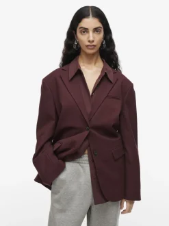 ROULIA LS OVERSIZED BLAZER-ROUGE-EDIT Outlet