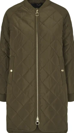 Dame H2O Jakker>Rubina Quilted lang overgangsjakke