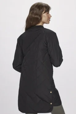 Discount Rubina Quilted lang overgangsjakke Dame Jakker