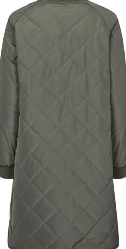 Rubina Quilted lang overgangsjakke Dame Jakker