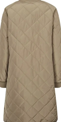 Rubina Quilted lang overgangsjakke-H2O New