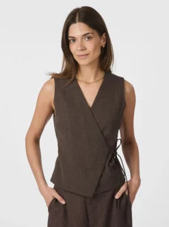 Online Samara Melange Waistcoat Dame Blazere & Veste