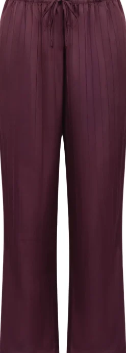 Clearance Satin Pinstripe Trousers Dame Nattøj
