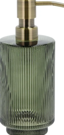 Sæbedispenser Clarity 8 x 19 cm Dark Green Glas/Rustfrit stå-Södahl New