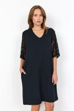 Clearance SC-BANU 272 Kjole Sort Dame Kjoler