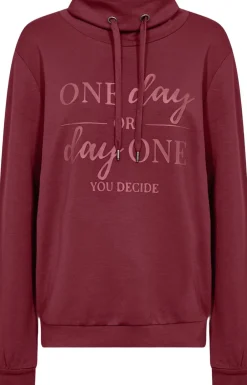 Dame soyaconcept Sweatshirts & Sweatpants>SC-BANU 256 Sweatshirt Bordeaux
