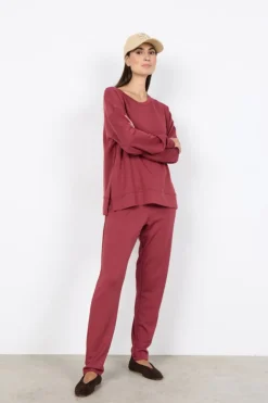 SC-BANU 164 Sweatshirt Mørk rød-soyaconcept Sale