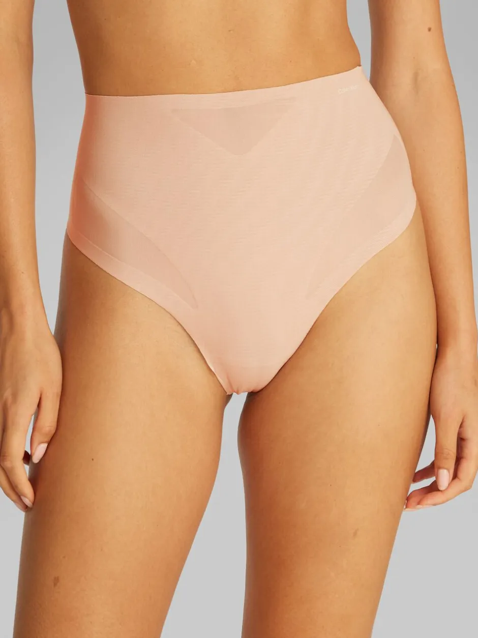 SCULPTED FIRM MESH THONG-Calvin Klein Sale