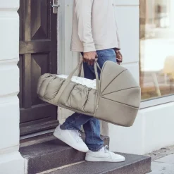 3-i-1 Babynest, dark olive-Sebra Discount