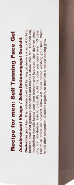 SELF TANNING FACE GEL-Receipe For Men